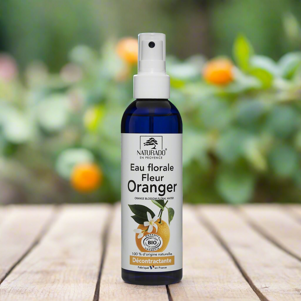 Eau florale de fleur d'oranger - décontracte, hydrate, rafraîchit et adoucit la peau - 200 ml