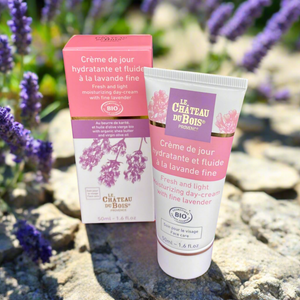 Crème visage de jour à la Lavande, Karité et Acide Hyaluronique - 50ml