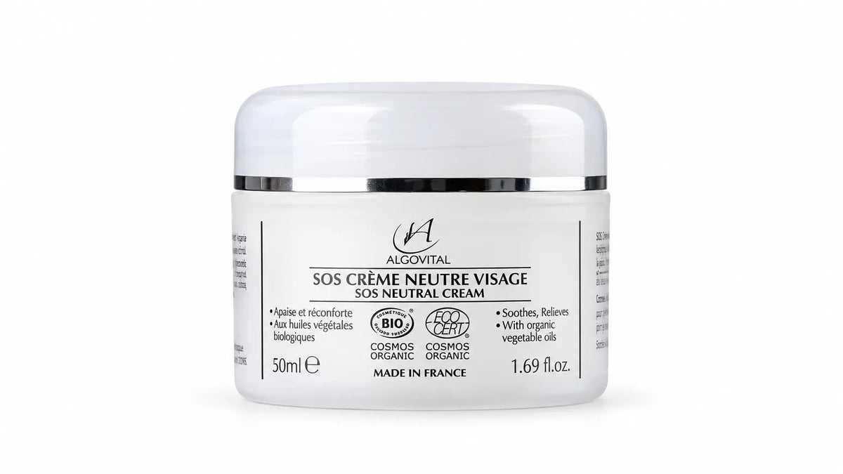 Crème neutre bio sans huiles essentielles - peaux sensibles - visage - 50 ml