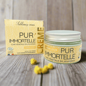 Crème visage de jour à l'huile essentielle d’Immortelle Bio et Acide hyaluronique - 50ml - Provenseo