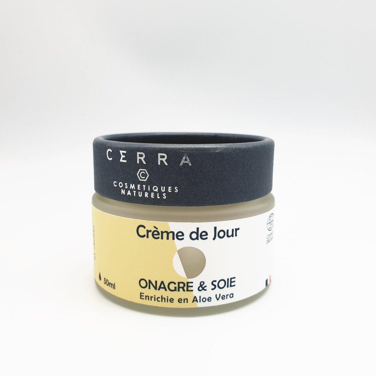 Crème visage de jour Onagre, Jojoba, Rose Musquée, Karité et Soie - 50ml - Provenseo