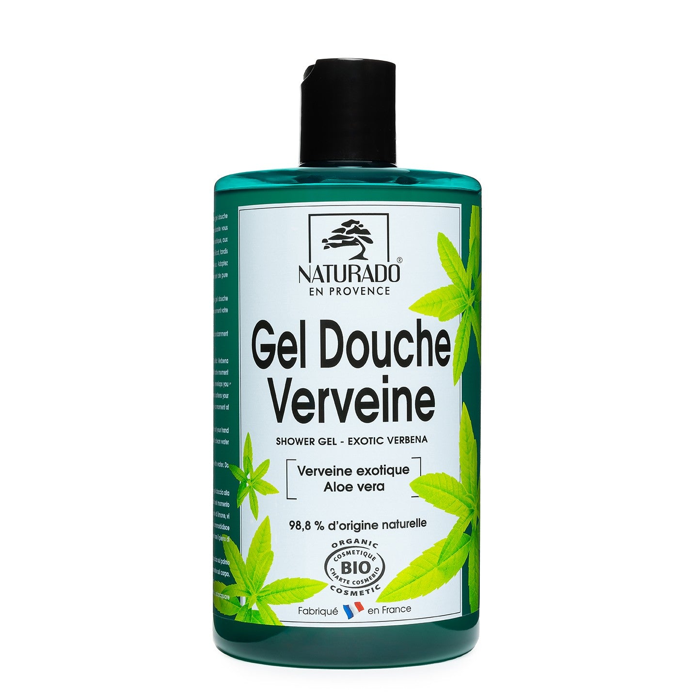 Gel douche bio à la verveine et aloe vera - Grand format familial 750 ml