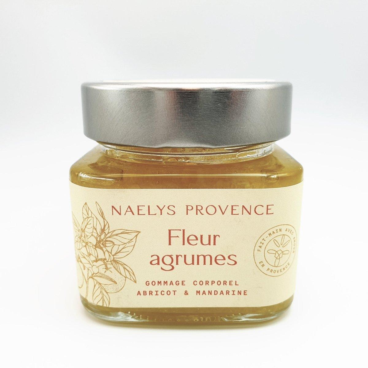 Gommage corporel aux cristaux de sel de Camargue, Huile d’Abricot de Provence & Mandarine - Provenseo