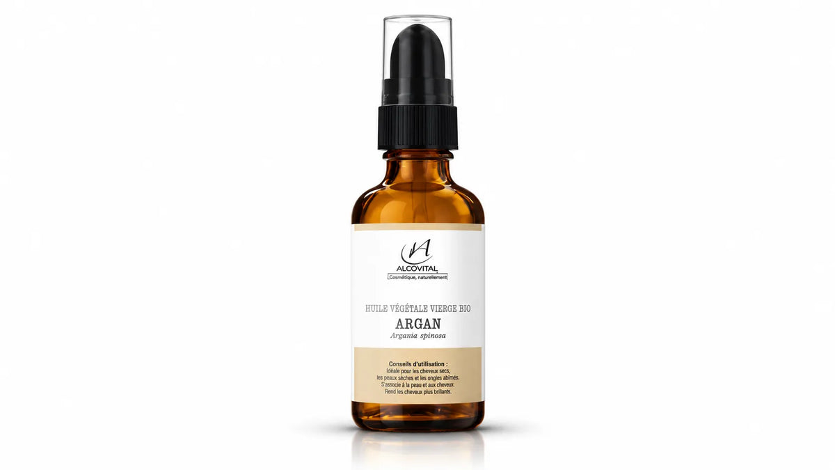 Huile d'argan bio 100% pure - visage, corps et cheveux - 50 ml