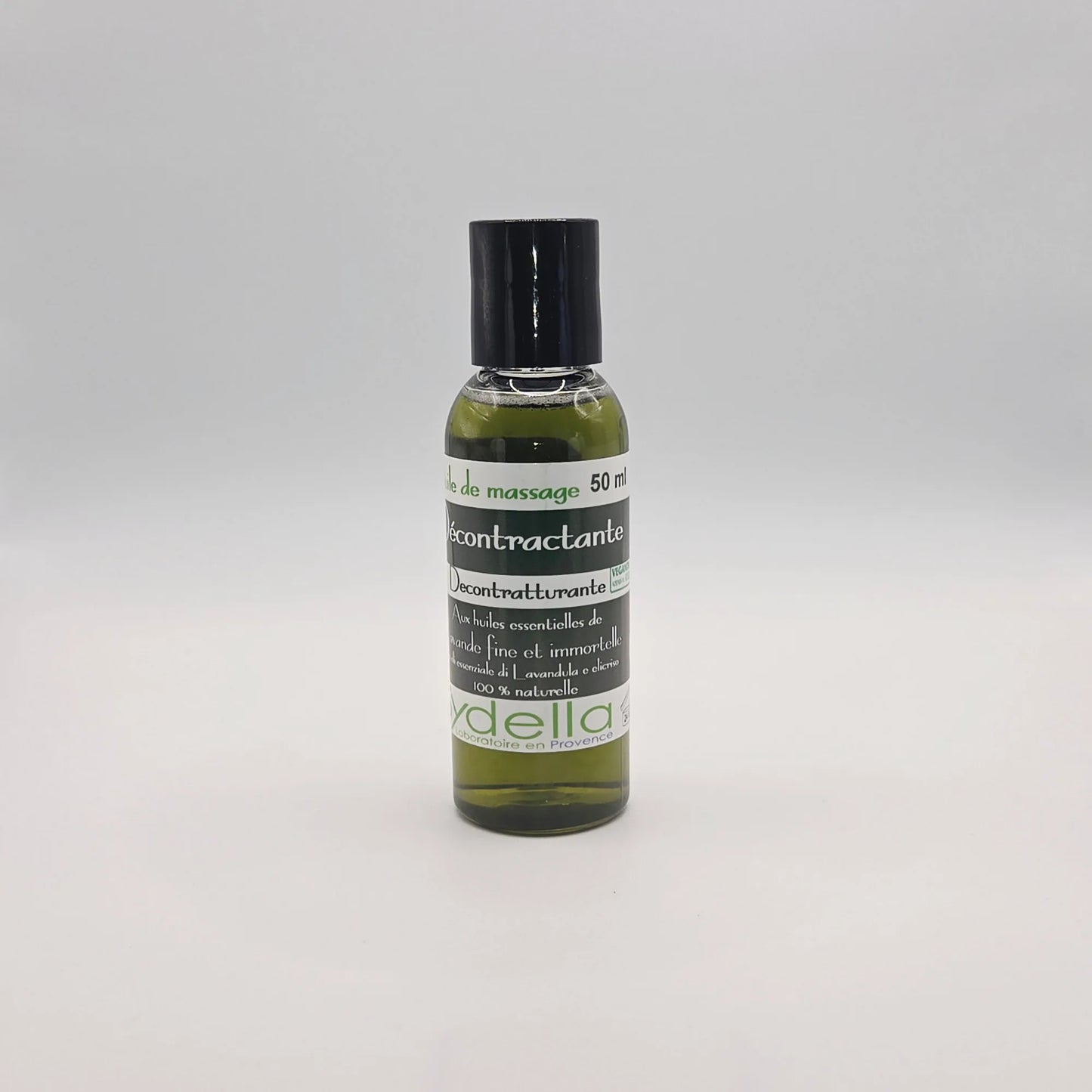 Huile de massage décontractante à l'huile de noyau d'abricot et 7 huiles essentielles - 50ml