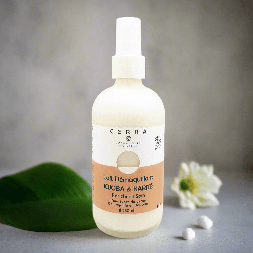 Lait démaquillant Jojoba & Karité - Enrichi à la Soie - 230ml - Provenseo