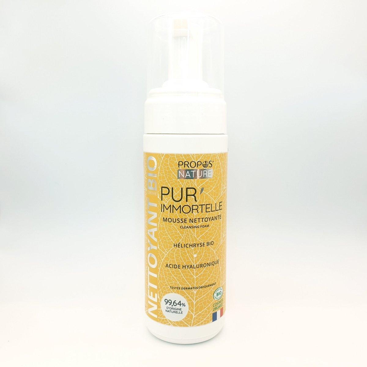 Mousse nettoyante visage / corps / mains à l'hydrolat d'immortelle et acide hyaluronique - 150ml - Provenseo