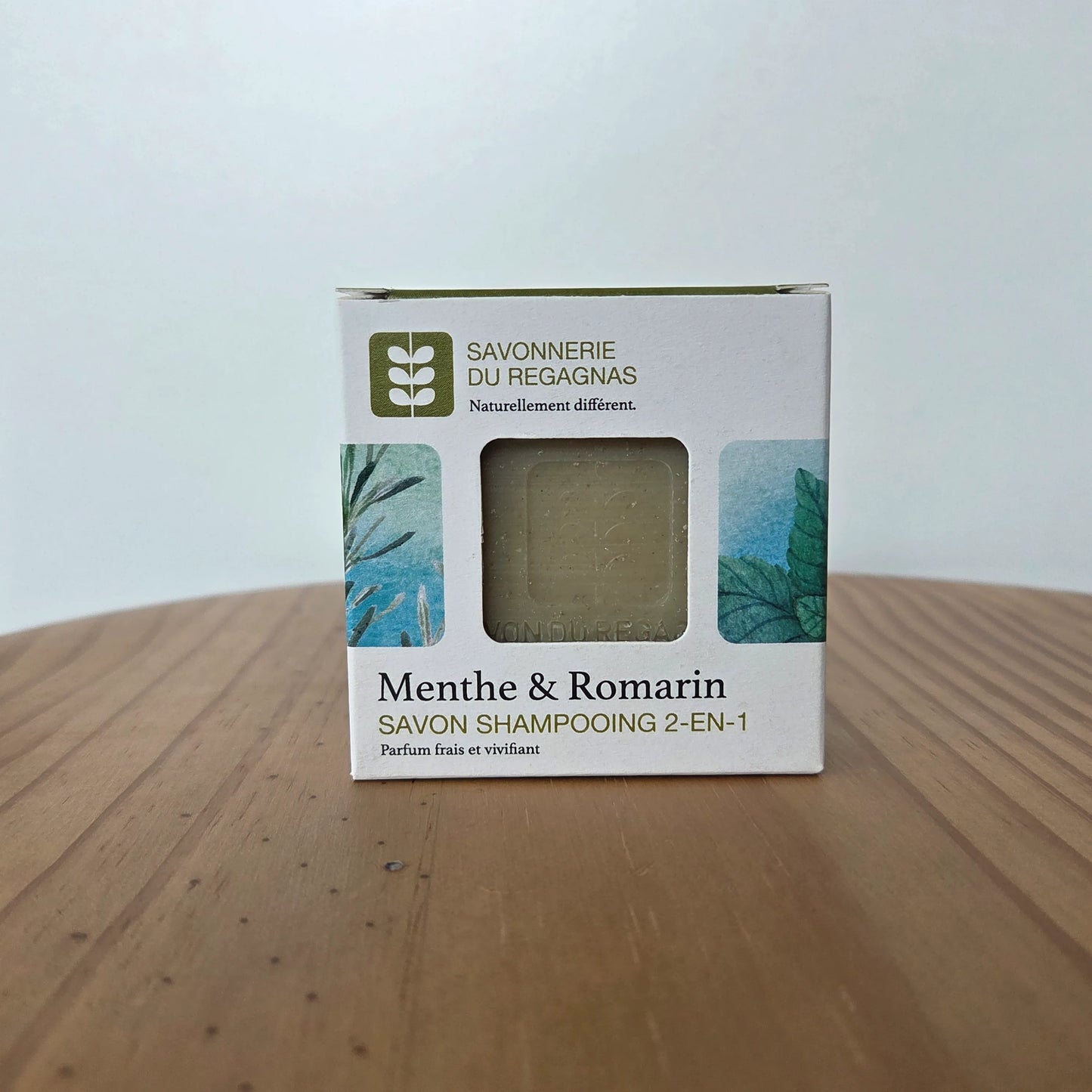 Savon shampooing 2-en-1 menthe et romarin - Bio - 100g
