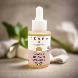 Sérum contour des yeux Vitamine E antioxydante, huile de Bourrache et soie - 30ml - Provenseo