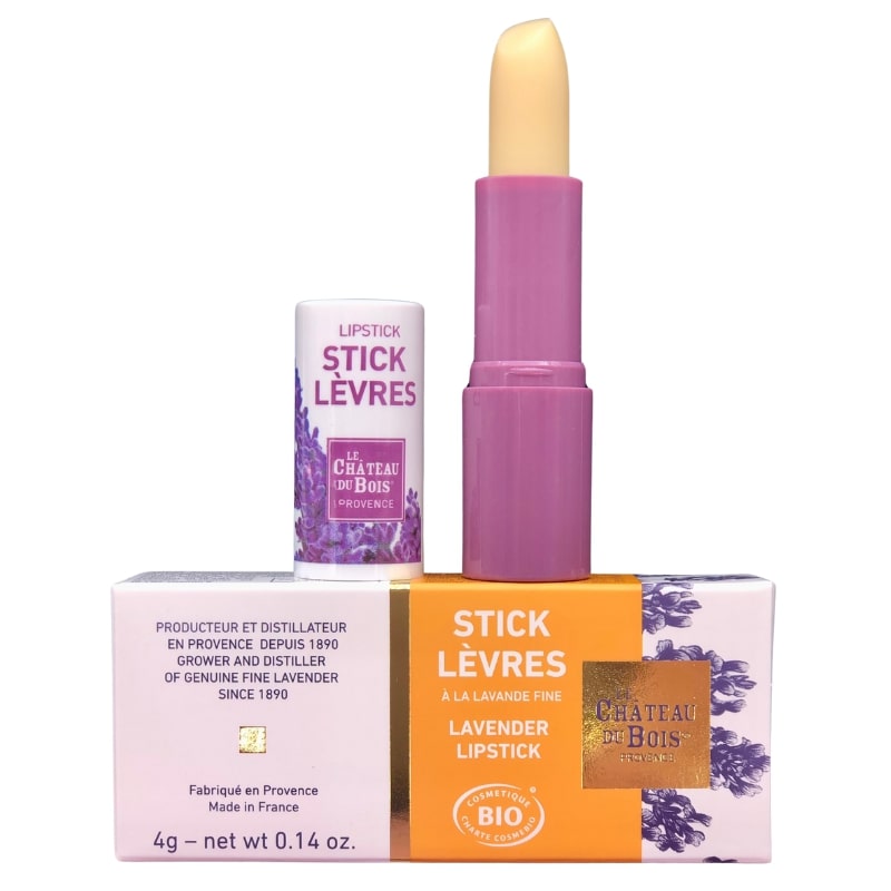 Stick lèvres à la lavande fine, karité et 5 huiles végétales (amande douce, olive, coco, abricot, jojoba)