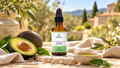 Huile d'avocat bio 100% pure - peau sèche et cheveux - 50 ml