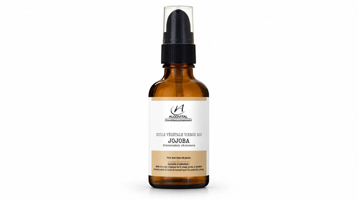 Huile de jojoba bio 100% pure - visage, corps et cheveux - 50 ml