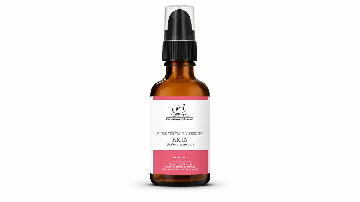 Huile de ricin bio 100% pure - cheveux, cils, sourcils et ongles - 50 ml