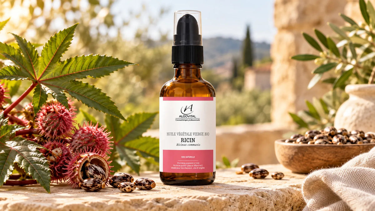 Huile de ricin bio 100% pure - cheveux, cils, sourcils et ongles - 50 ml