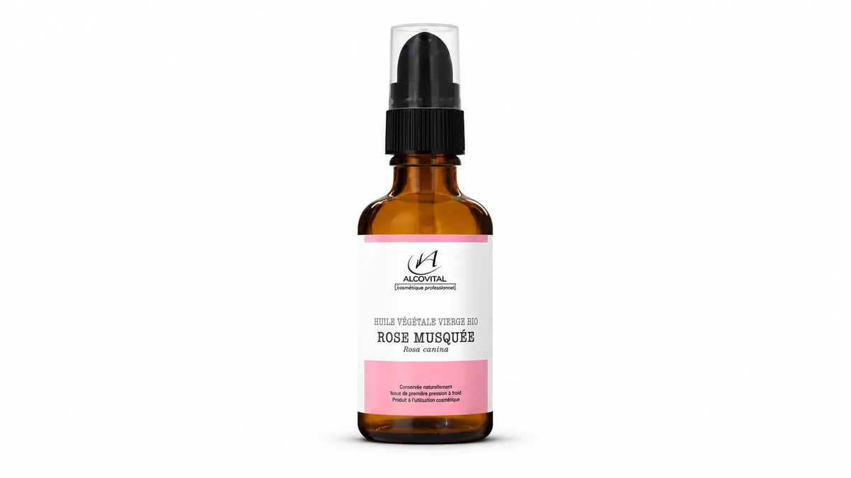 Huile de rose musquée bio 100% pure - visage et peau mature - 50 ml