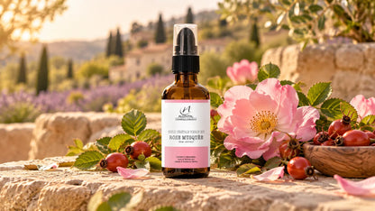 Huile de rose musquée bio 100% pure - visage et peau mature - 50 ml