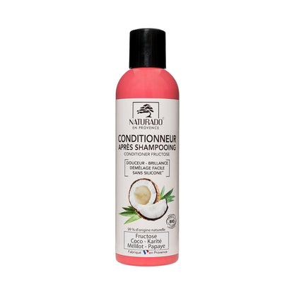 Après Shampoing Conditionneur - Démêlant - Extrait de Fructose, beurre de karité, huile de coco, aloe vera, extrait de papaye et de mélilot - 200 ml