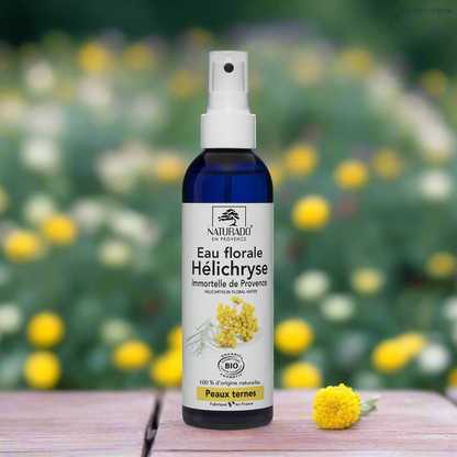 Eau florale d'Hélichryse - Immortelle de Provence Bio - Tonifiante et antioxydante - 200 ml