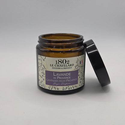 Bougie parfumée à la lavande de Provence, cire végétale soja et coco - coulée à la main - 80g
