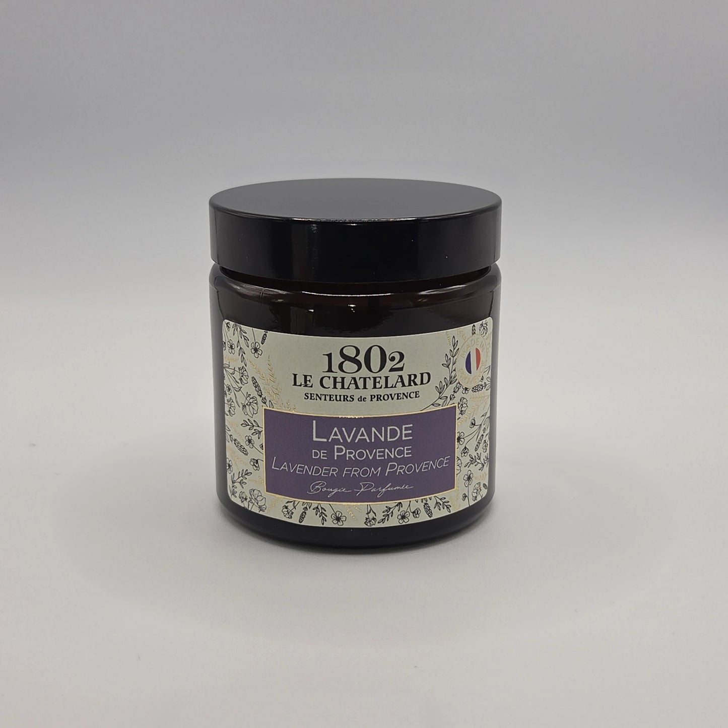 Bougie parfumée à la lavande de Provence, cire végétale soja et coco - coulée à la main - 80g