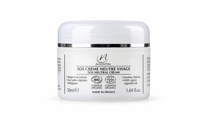 Crème neutre bio sans huiles essentielles - peaux sensibles - visage - 50 ml
