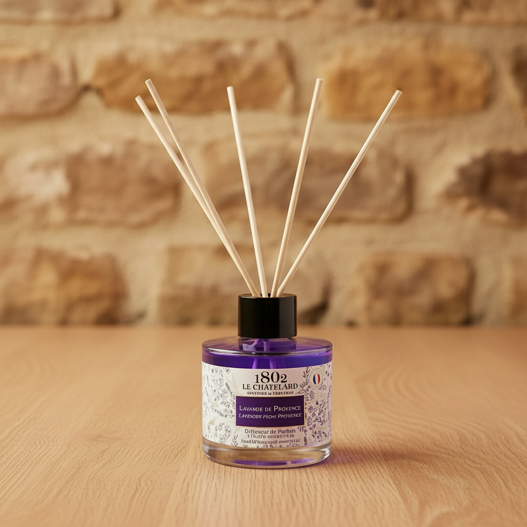 Diffuseur de parfum d'intérieur Lavande de Provence (Lavande & Lavandin / Lavande & Cardamome / Vetiver & Verveine) - 100 ml