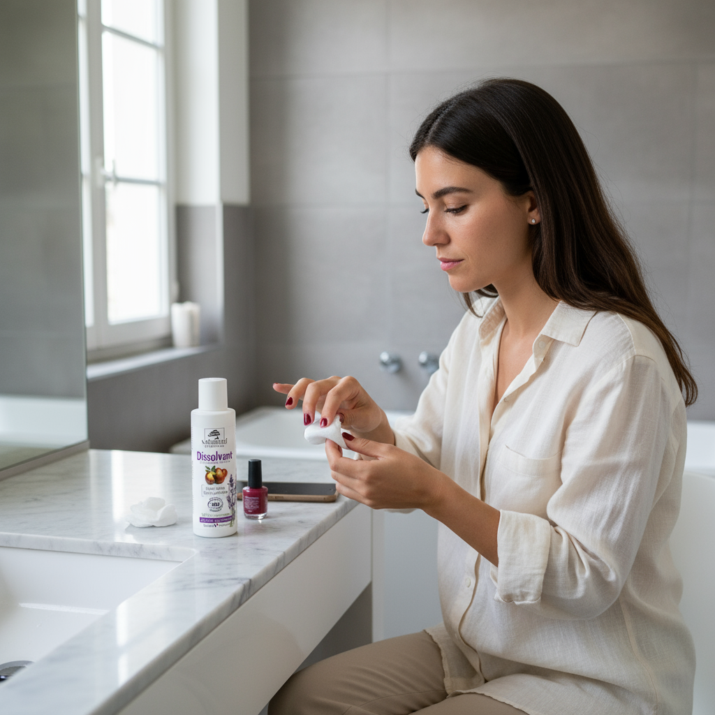 Dissolvant vernis à ongles Jojoba et Lavande - sans acétone ni paraben - ne déssèche pas - 125ml