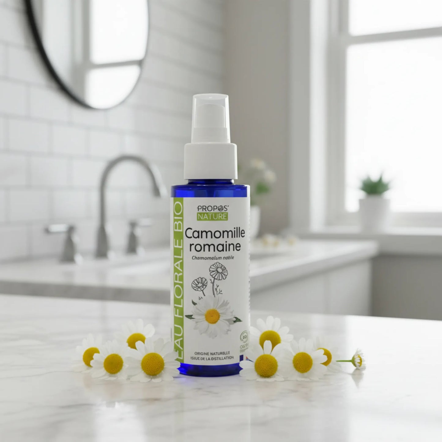 Eau florale de Camomille Romaine - Hydrolat adoucissant et apaisant - 100ml