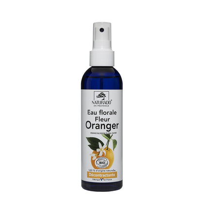Eau florale de fleur d'oranger - décontracte, hydrate, rafraîchit et adoucit la peau - 200 ml