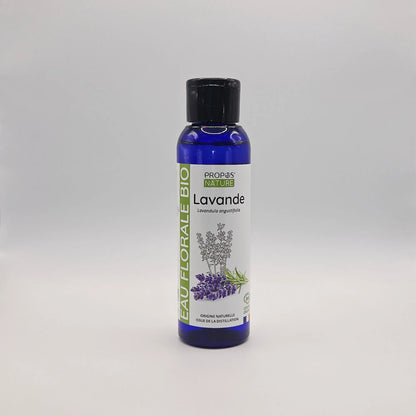 Eau florale de lavande bio - Apaise, purifie, tonifie - Hydrolat idéal peaux sensibles ou grasses - 100ml