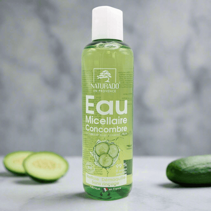 Eau Micellaire à l'extrait de Concombre Bio - nettoyant et démaquillant - 200 ml - Provenseo