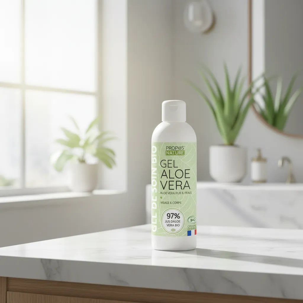 Gel Aloe Vera Hydratant - Régénère, Apaise et Protège la peau - Corps, Visage, Cheveux - Bio - 200ml