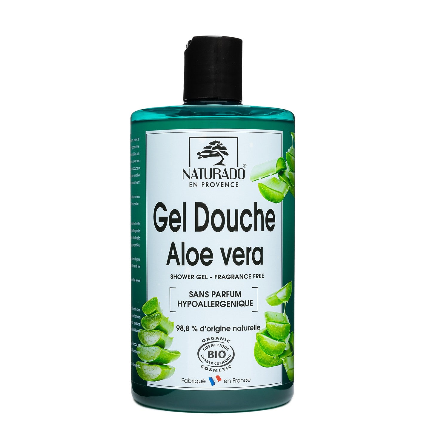 Gel douche bio aloe vera sans parfum – Peaux sensibles, hypoallergénique – 750 ml