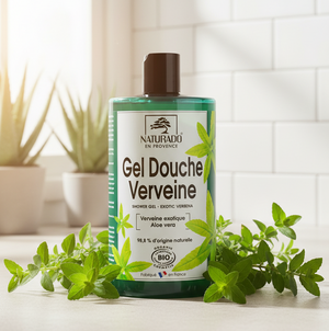 Gel douche bio à la verveine et aloe vera - Grand format familial 750 ml