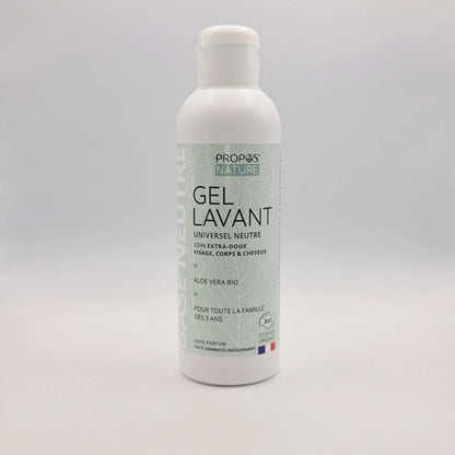 Gel lavant neutre à l'Aloe Vera Bio - Visage, Corps et Cheveux - Pour toute la famille dès 3 ans - 200 ml