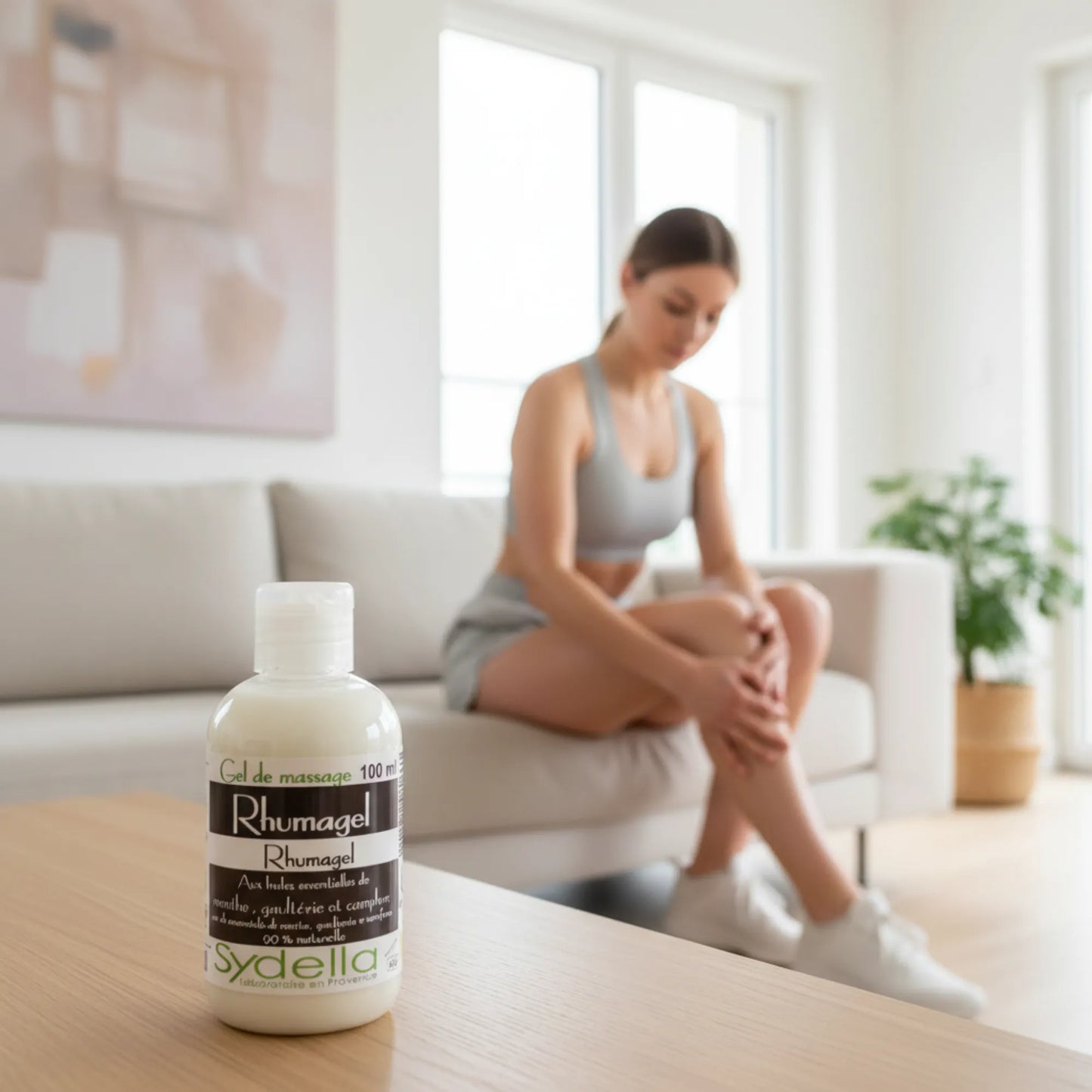 Gel Massage confort articulaire et musculaire à l'huile de Noyau d'Abricot, HE Camphre, Menthe, Gaulthérie et Térébenthine - 100ml