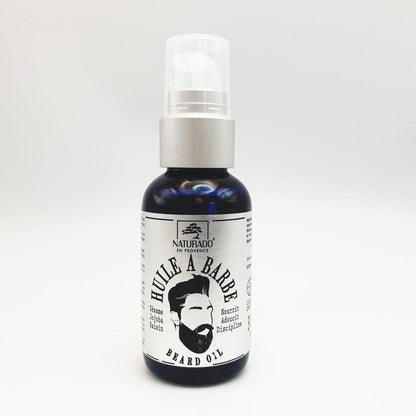 Huile à barbe nourrissante et adoucissante 100% naturelle - jojoba, sésame, et raisin - Bio - 50ml - Provenseo
