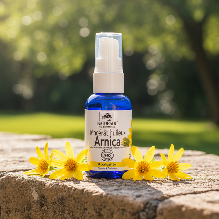 Huile de massage à l'Arnica bio - Corps, jambes et récupération après l'effort - 50 ml
