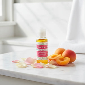 Huile de Rose Musquée, Noyau d'Abricot, Jojoba - Macérât de Pétales de Rose - Hydrate et Adoucit - 50ml