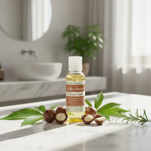 Huile végétale de Ricin et Macadamia - Fortifiant pour tous types de cheveux (fins, crépus...) - 50ml
