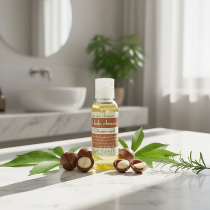 Huile végétale de Ricin et Macadamia - Fortifiant pour tous types de cheveux (fins, crépus...) - 50ml