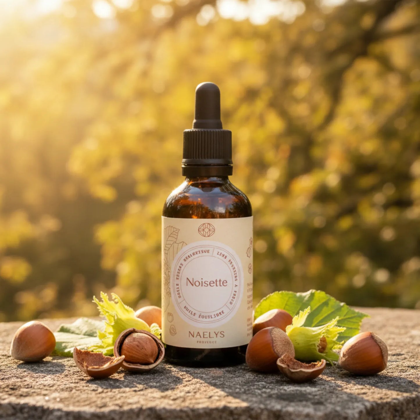 Huile de noisette bio - non comédogène, régule le sébum - idéale pour le visage et le démaquillage - 50 ml