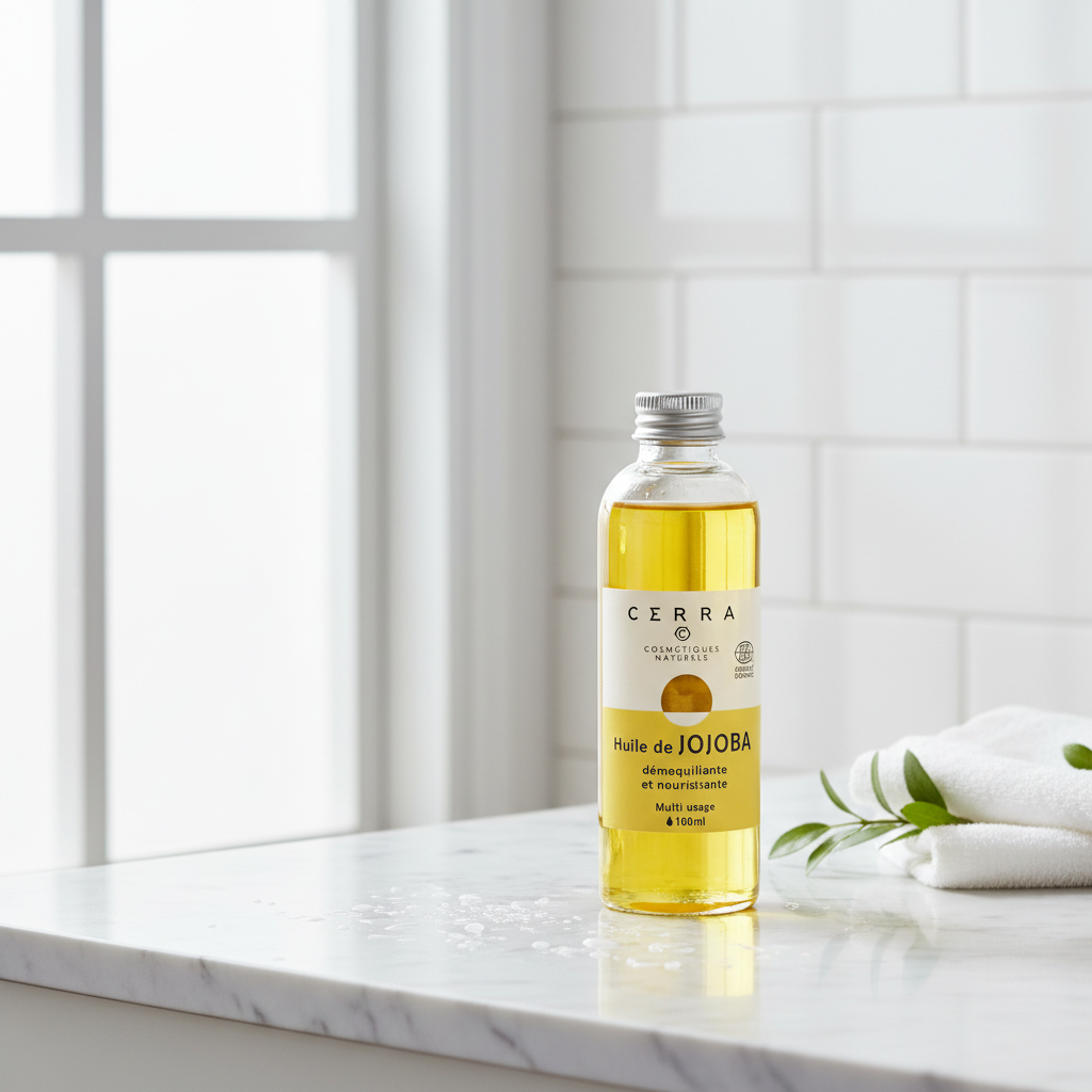 Huile de jojoba vierge pour le visage, corps et cheveux - démaquillante et nourrissante - bio - non comédogène - 100ml