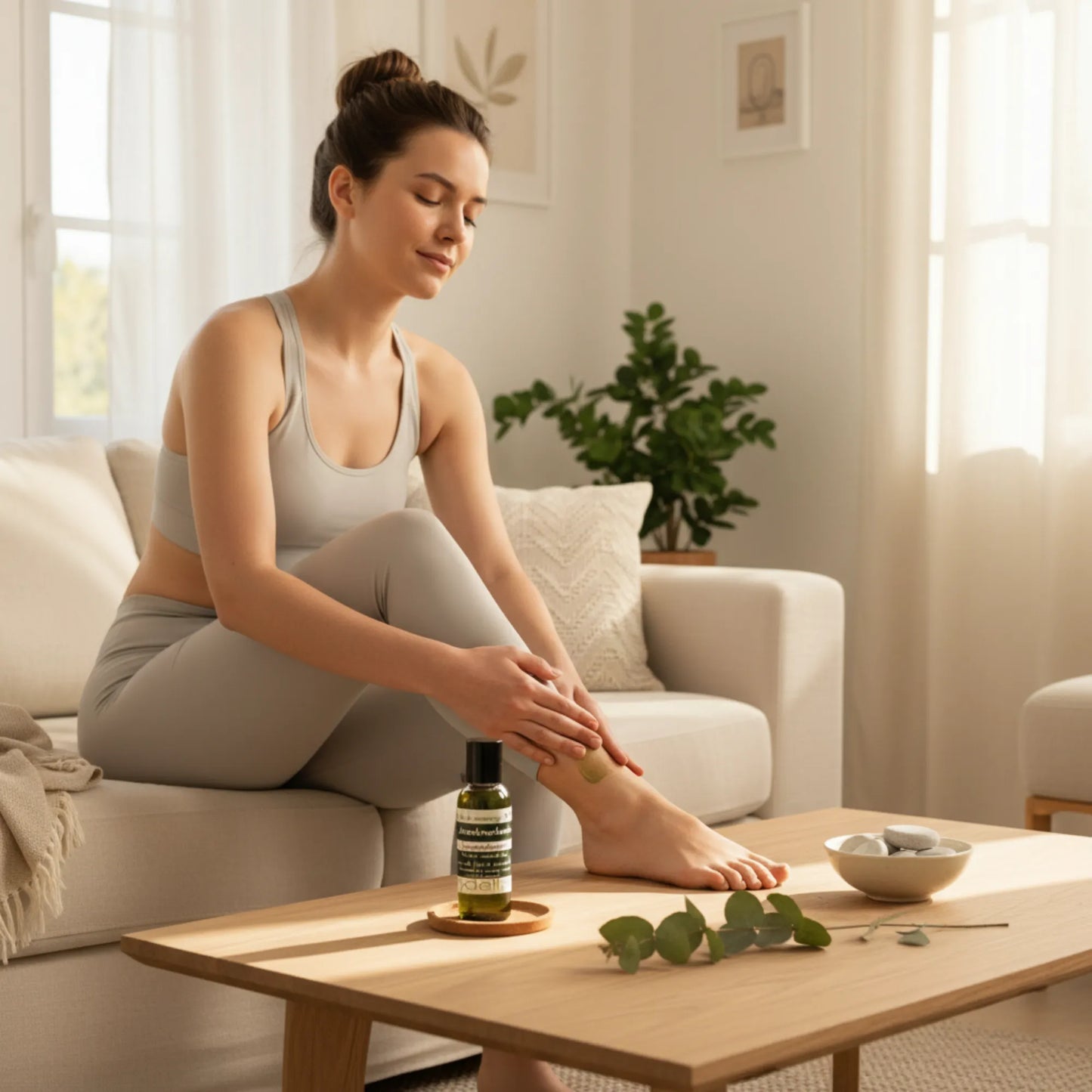 Huile de massage décontractante à l'huile de noyau d'abricot et 7 huiles essentielles - 50ml