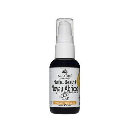 Huile de noyau d'abricot de Provence - illuminatrice, revitalisante, assouplissante, anti-âge - 50 ml