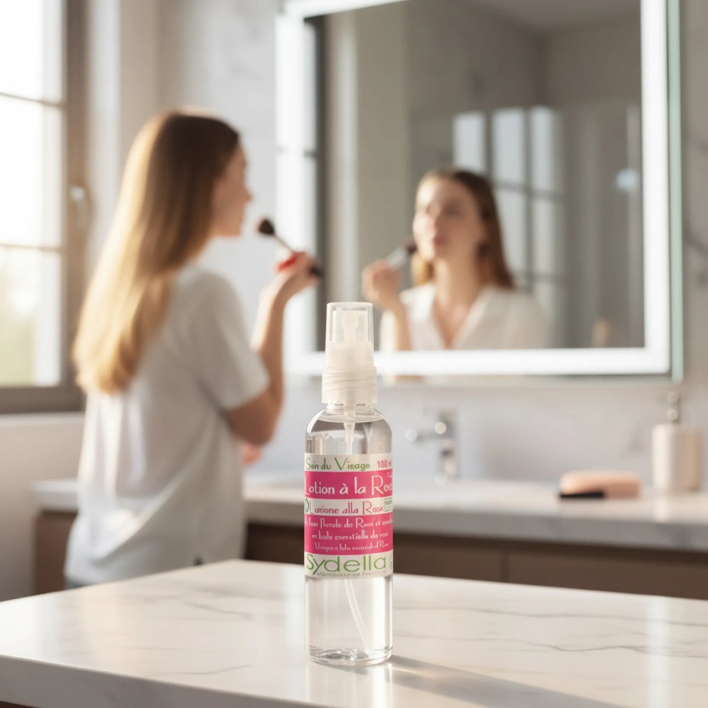 Eau florale de Rose de Damas - Huiles Essentielles de Rose de Damas et Palmarosa - Lotion Tonique - 100ml