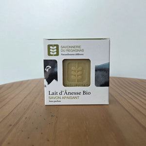Savon apaisant au lait d'ânesse - Sans parfum ni HE, pour toute la famille - Bio - 100g