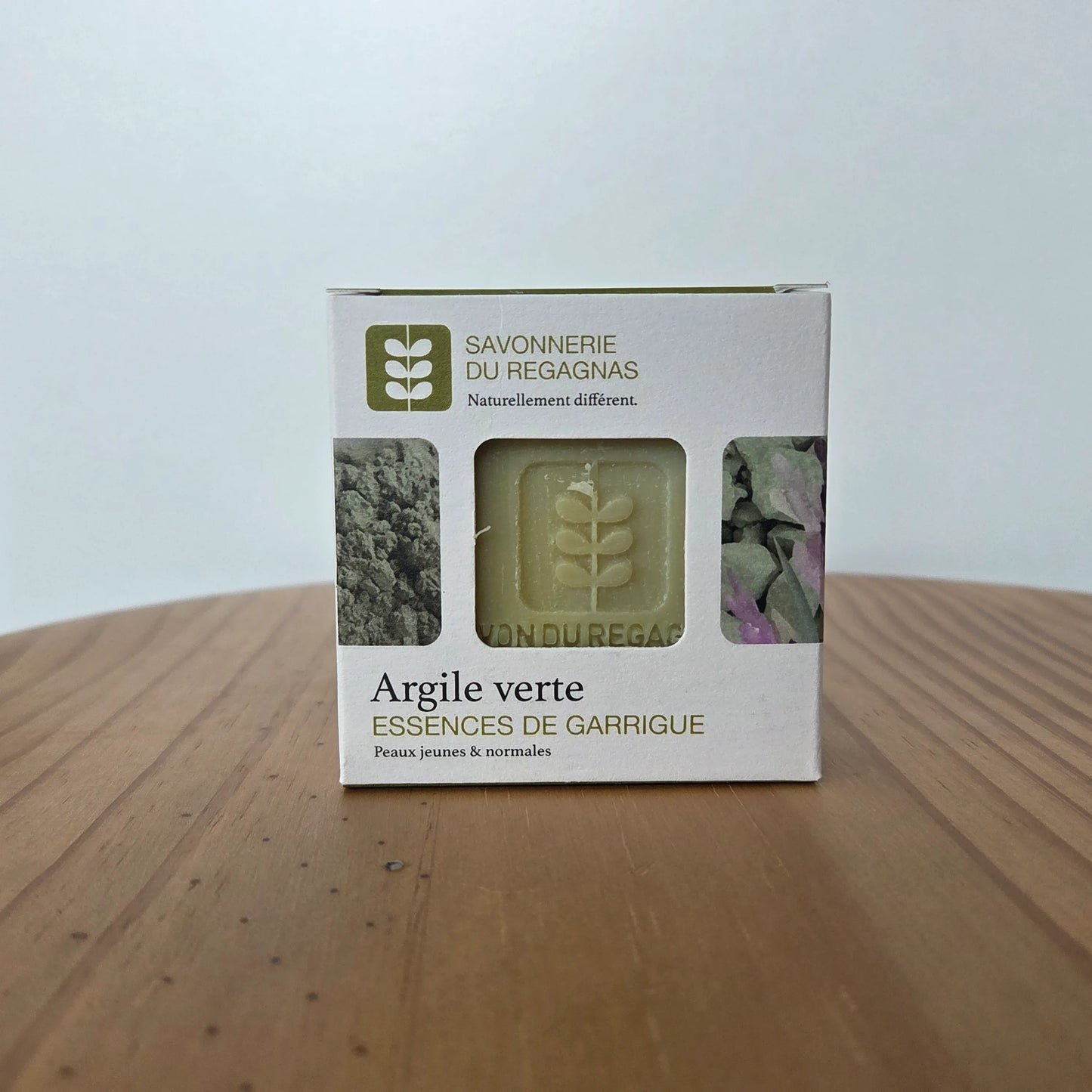 Savon rééquilibrant argile verte et jojoba - Peaux grasses, mixtes, sujettes aux imperfections - Bio - 100g