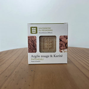 Savon vivifiant argile rouge et karité - Peaux matures, sèches ou normales - Bio - 100g