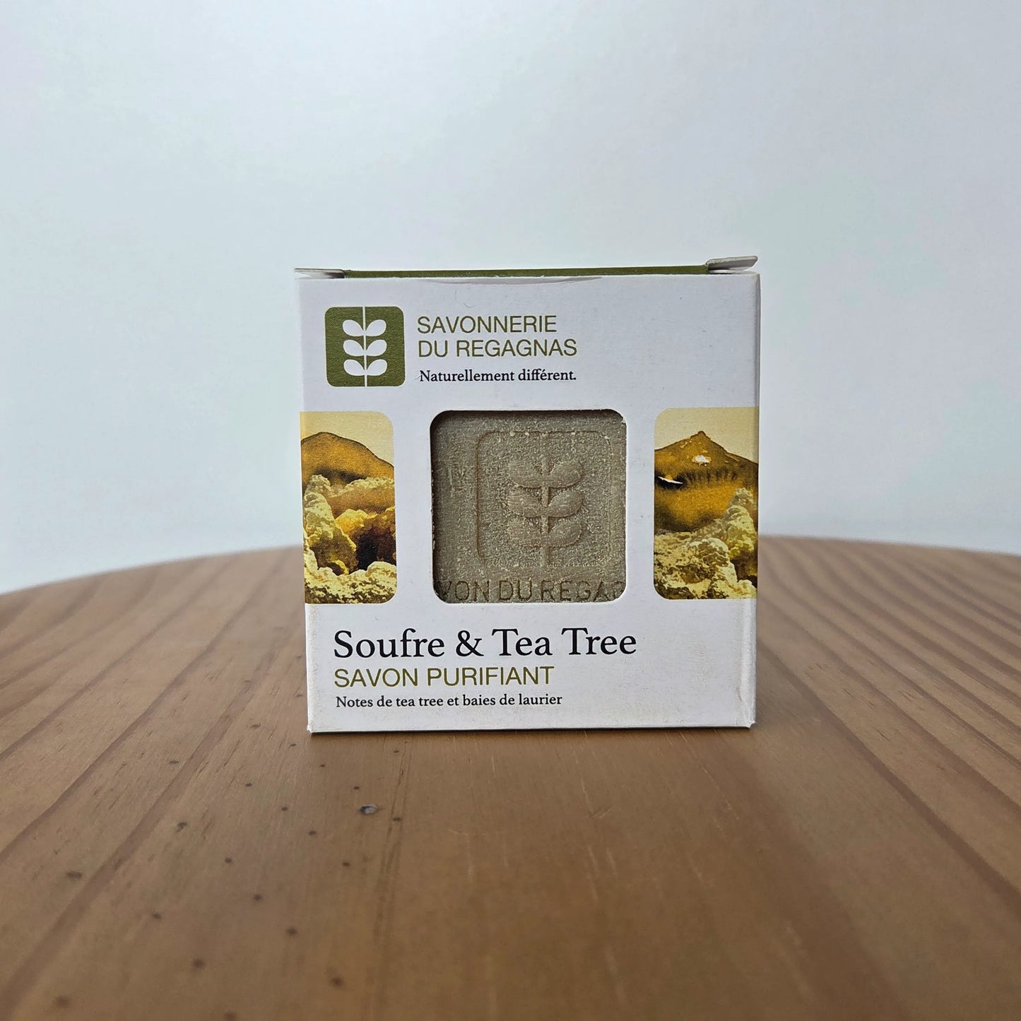 Savon assainissant au soufre et tea tree - Peaux à problèmes et imperfections - Bio - 100g